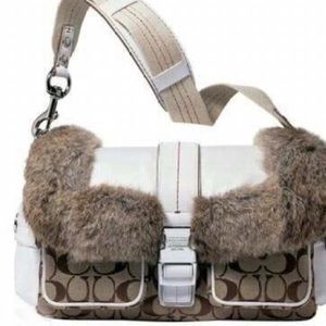 Gorgeous Coach Rabbit Fur Bag